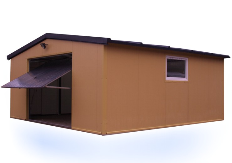 Garaż blaszany ocieplany 6x6