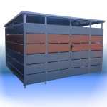 Wiata śmietnikowa panelowa